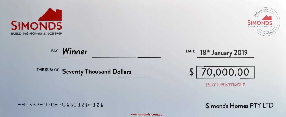 Monster Rigid Novelty Cheque - Novelty Cheques Direct
