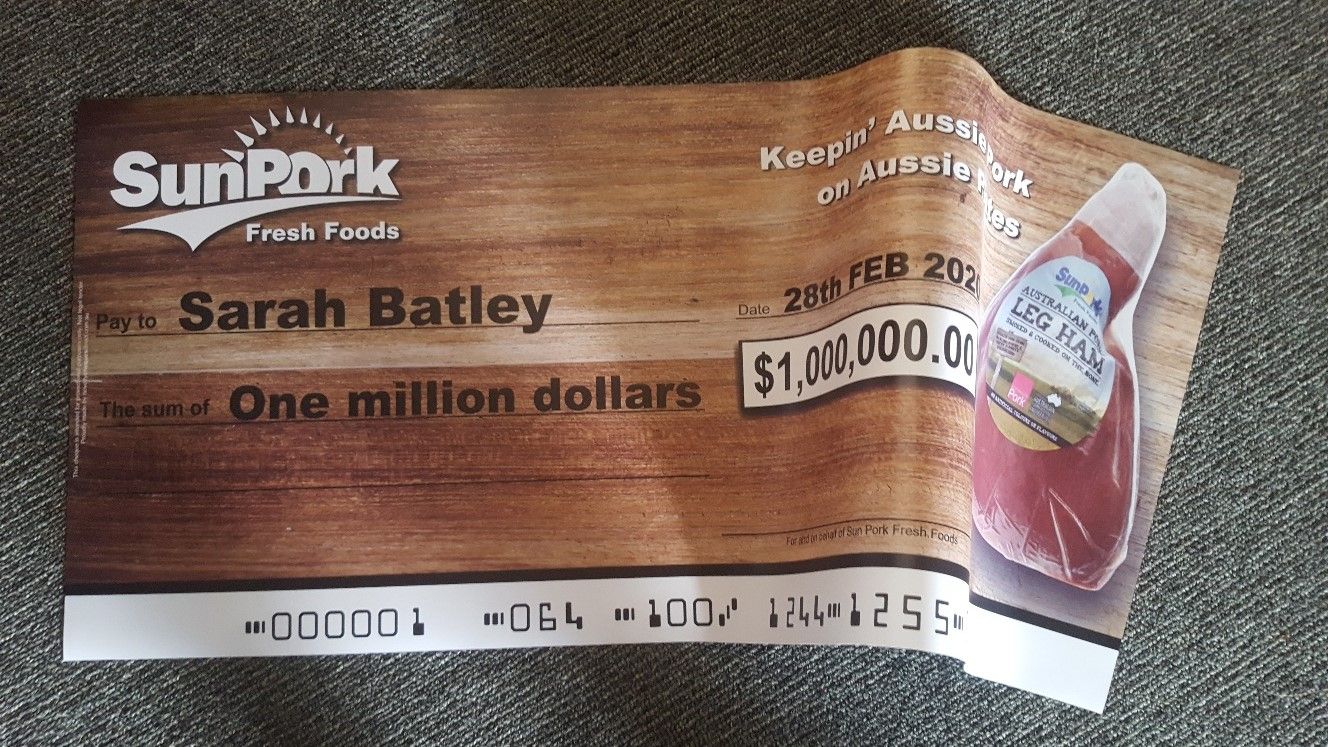 Small Single Use Flexible Rolled Novelty Cheque - Novelty Cheques Direct