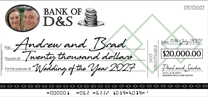 Monster Rigid Novelty Cheque - Novelty Cheques Direct