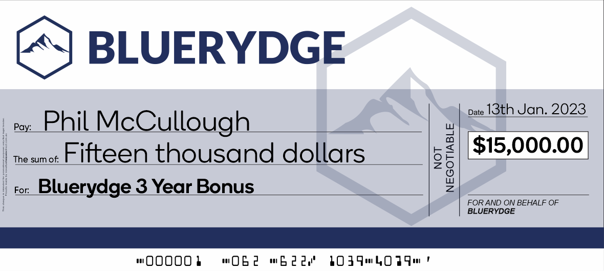 Giant Rigid Novelty Cheque - Novelty Cheques Direct