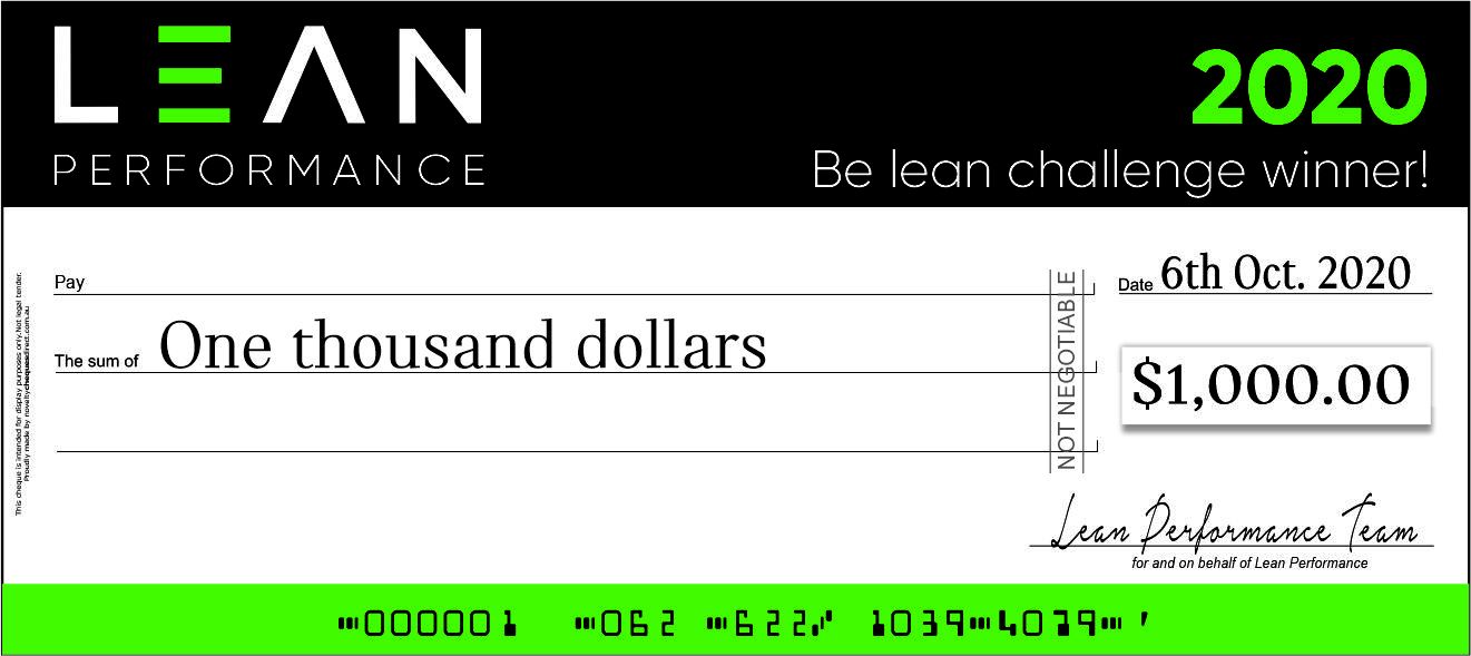 Giant Rigid Novelty Cheque - Novelty Cheques Direct