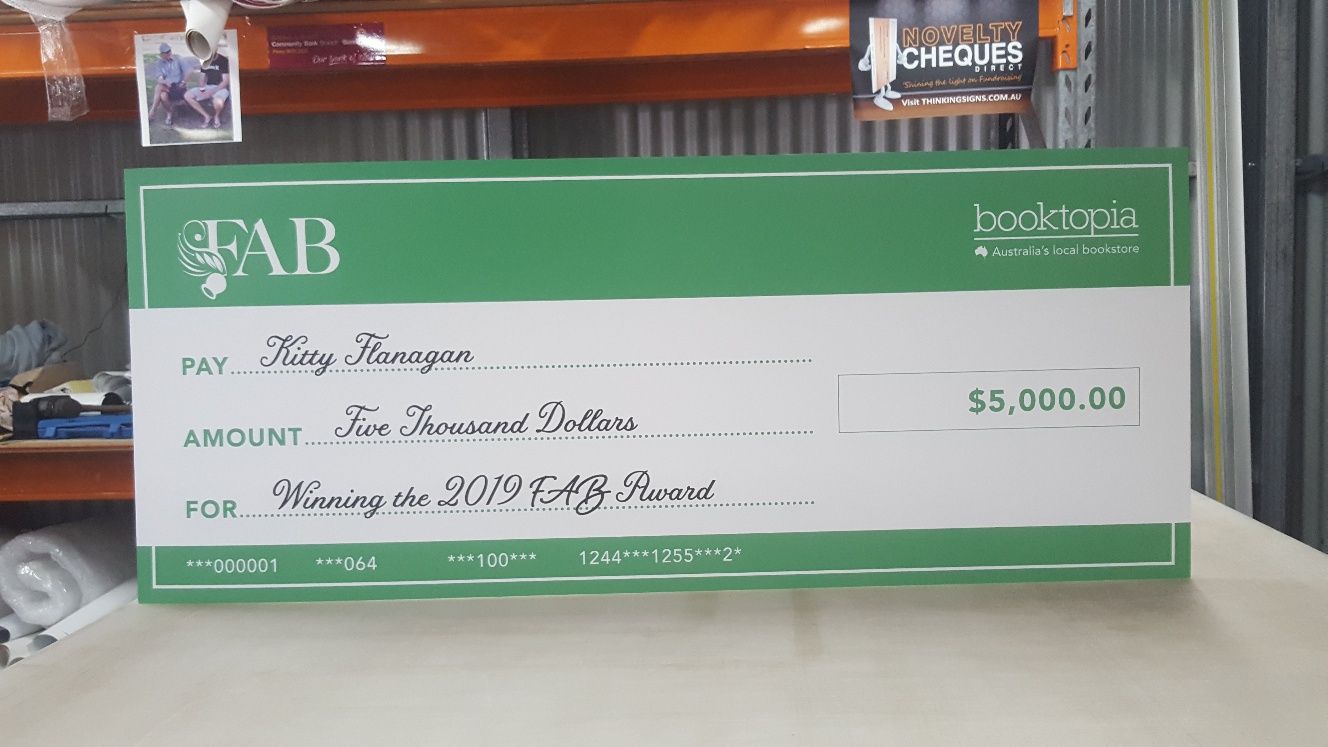 Large Rigid Novelty Cheque - Novelty Cheques Direct