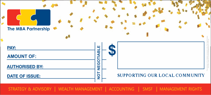 Giant Rigid Novelty Cheque - Novelty Cheques Direct