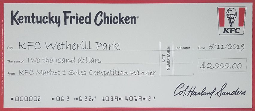 Giant Rigid Novelty Cheque - Novelty Cheques Direct
