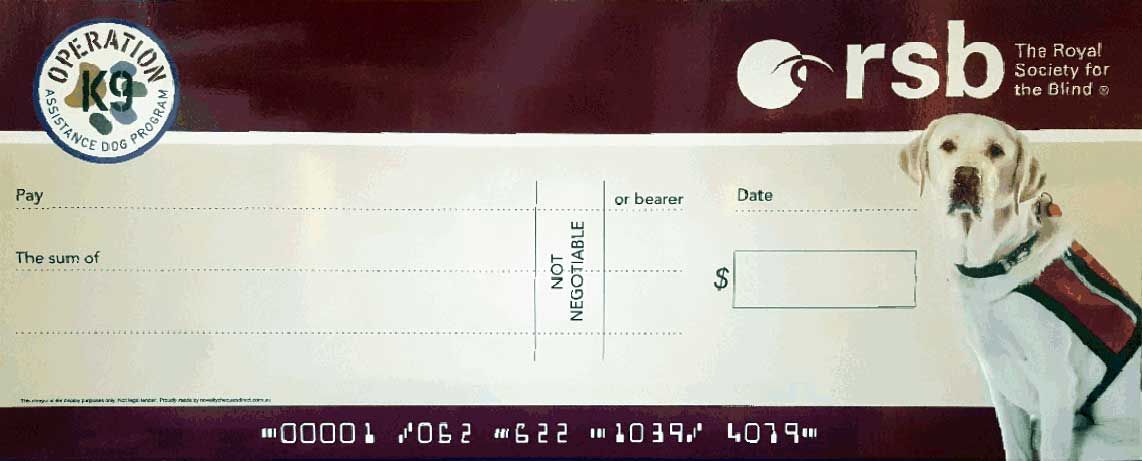 Giant Rigid Novelty Cheque - Novelty Cheques Direct