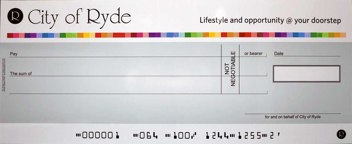 Giant Rigid Novelty Cheque - Novelty Cheques Direct